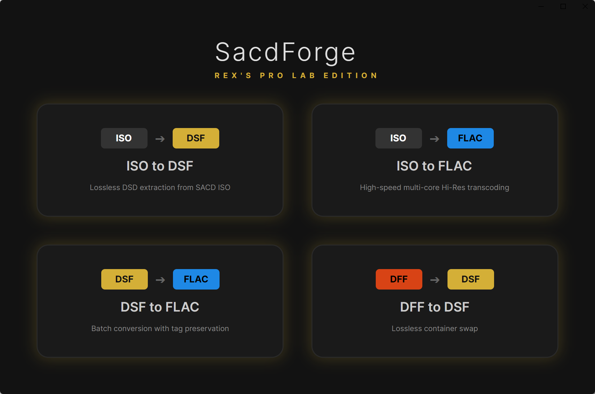 SacdForge UI